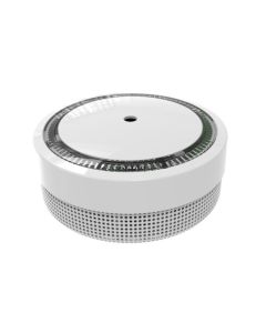Weisser Rauchmelder mit LED-Licht