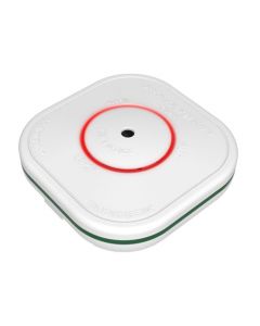 Weisser Kohlenmonoxismelder mit roter LED-Anzeige